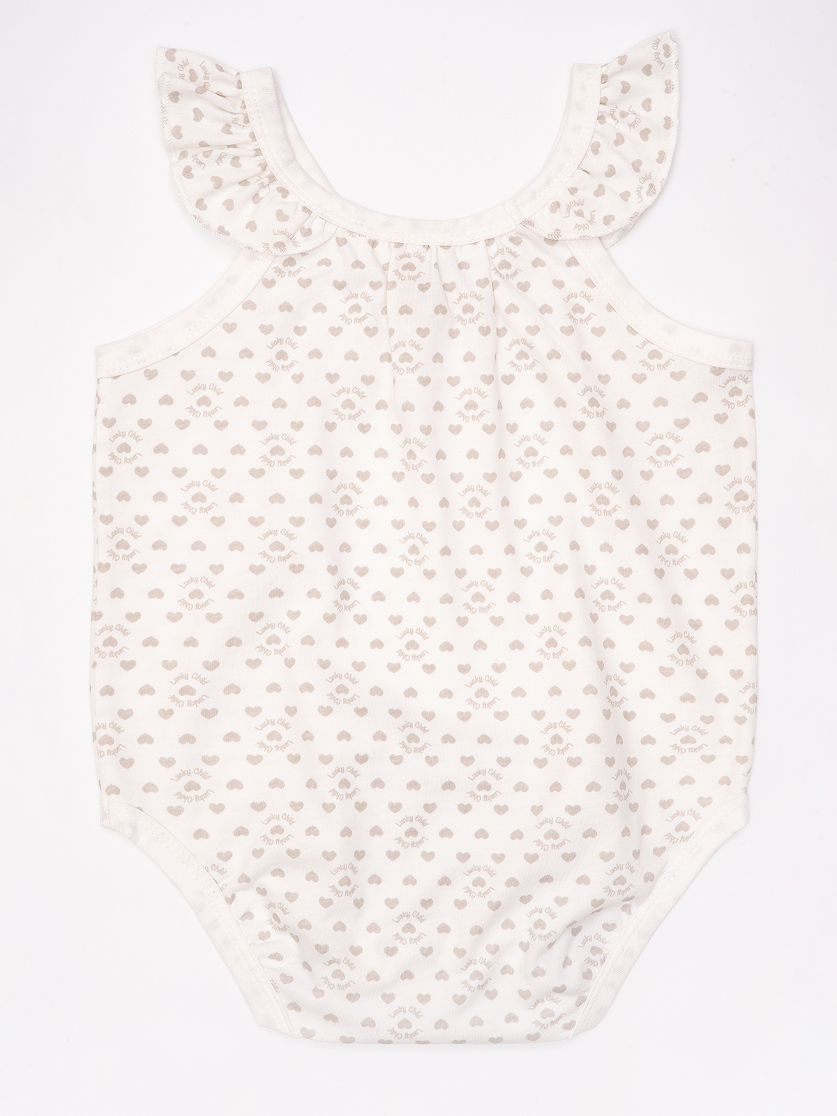 Боди 3 шт Lucky Child 146-29К/мол/экрю/сердца/0-2 - фото 10