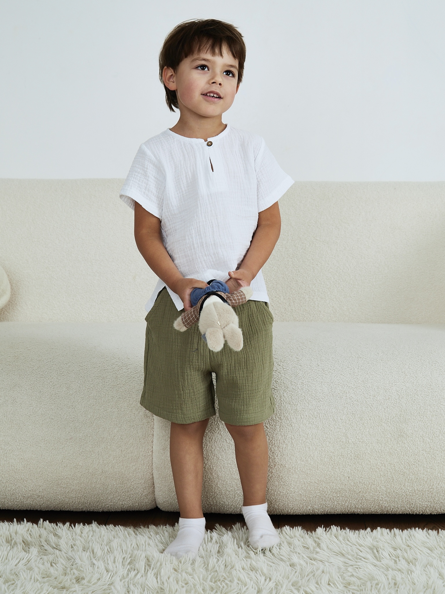 Шорты MOUN Шорты_муслин_хаки - фото 16