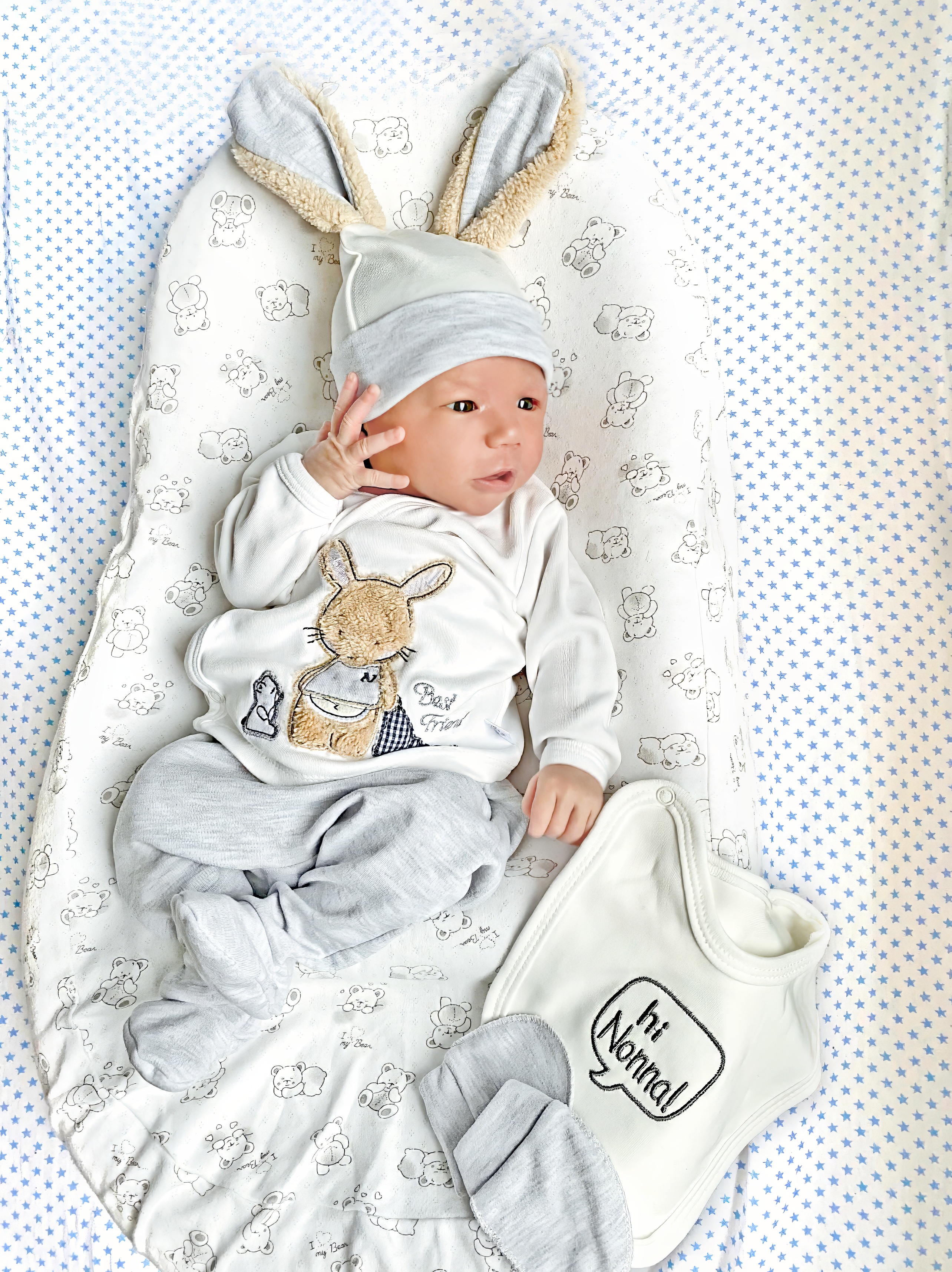 Комплект на выписку Nonna Baby KDT-DM-GRM-3 - фото 3