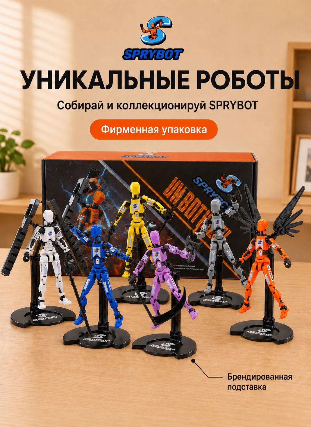 Фигурка TrendToys роботы на магнитах шарнирные - фото 10
