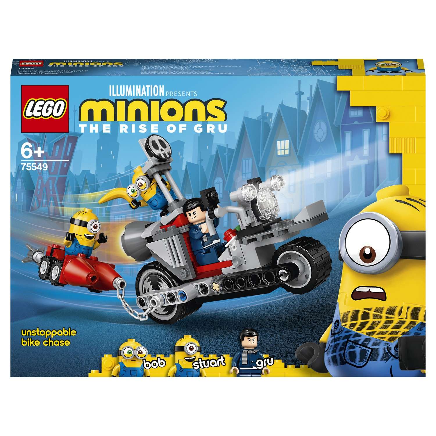 Конструктор LEGO Minions Погоня на мотоцикле блочный - фото 2
