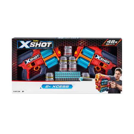 Бластер Zuru XSHOT  Xcess Double Pack