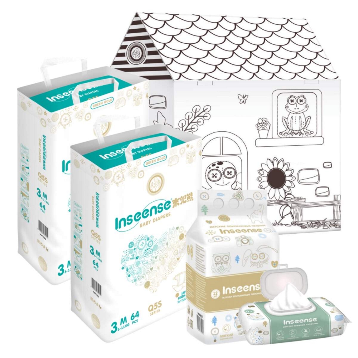 Подгузники INSEENSE M - фото 1