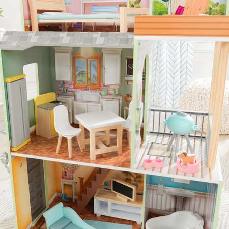 Домик для кукол KidKraft с мебелью