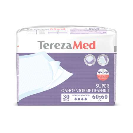 Пелёнки одноразовые TerezaMed 60х60 см 150 шт.