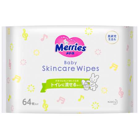 Влажные салфетки Merries 64 шт.