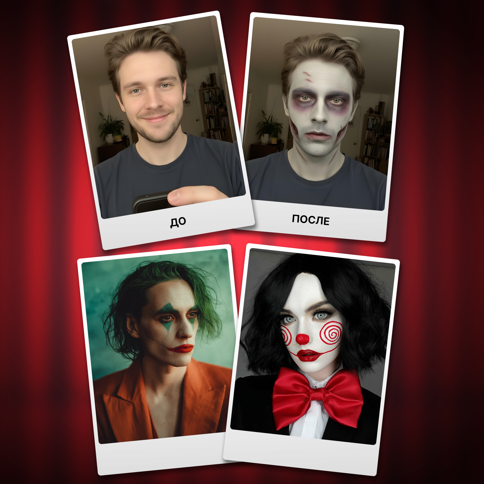 Краски для театрального грима и макияжа ХОББИЛАБ лица и тела 12 цветов - фото 8