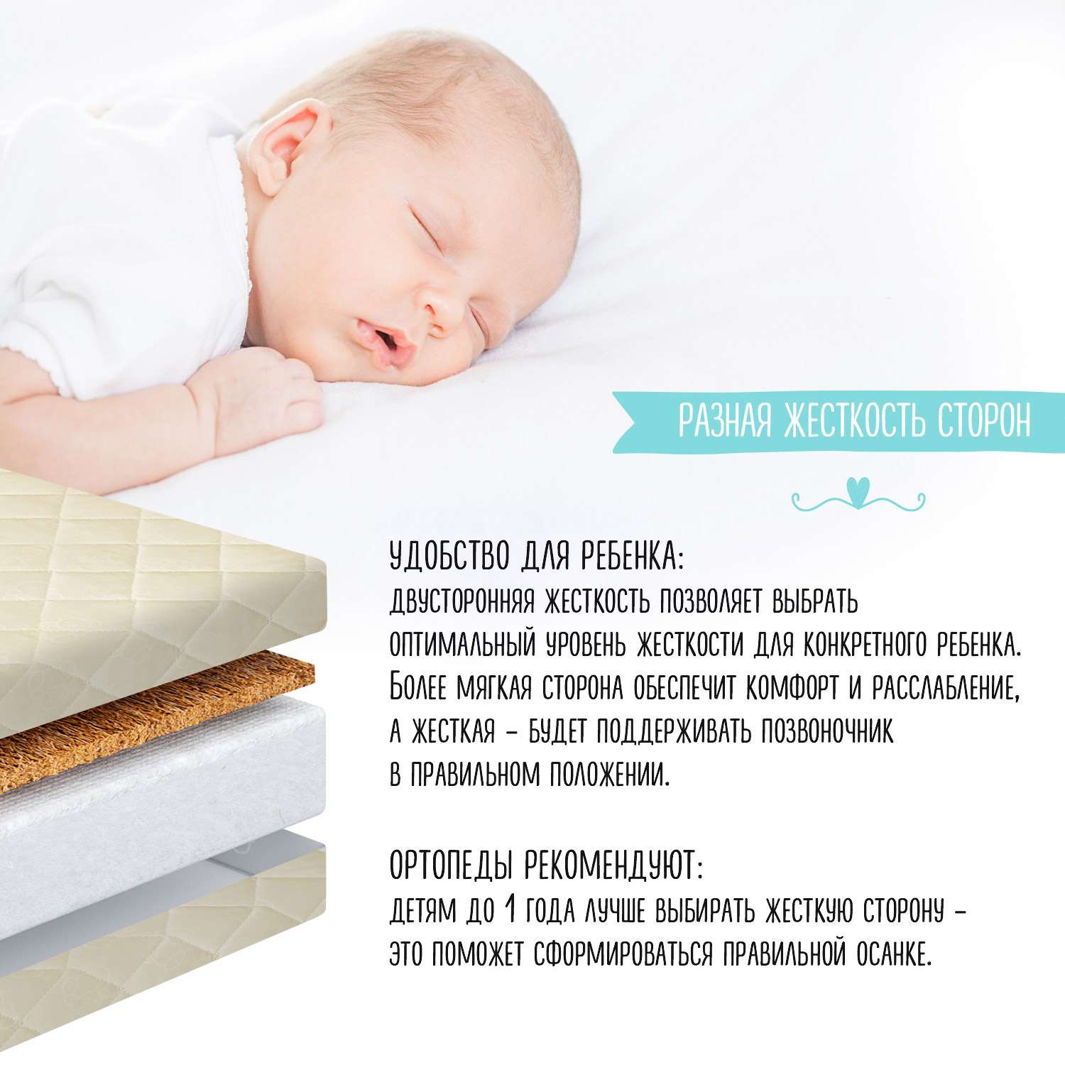 Матрас Babyton Cocos Comfort 120х60 - фото 8
