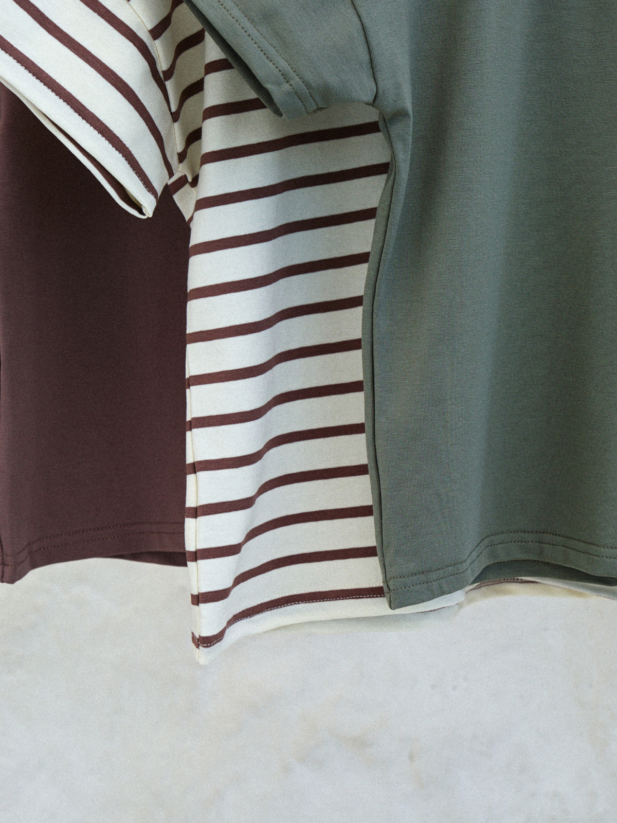 Футболка 3 шт Jelly Whale S23T01-3-Kha-Brwn-Strp - фото 3