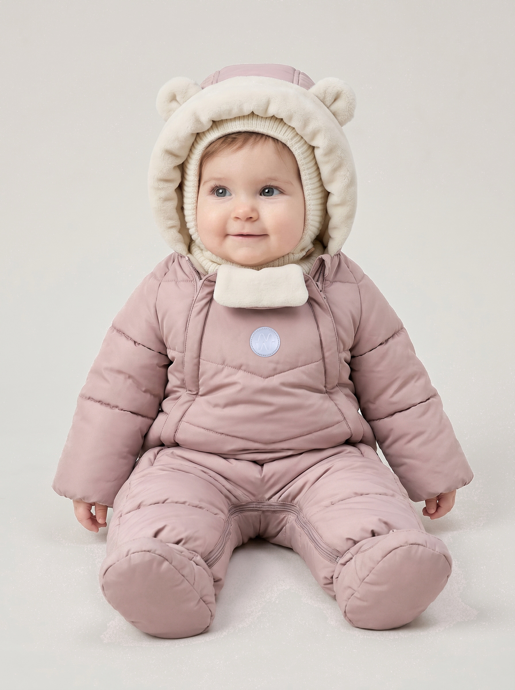 Комбинезон NIKASTYLE 8з0126 пудра - фото 1