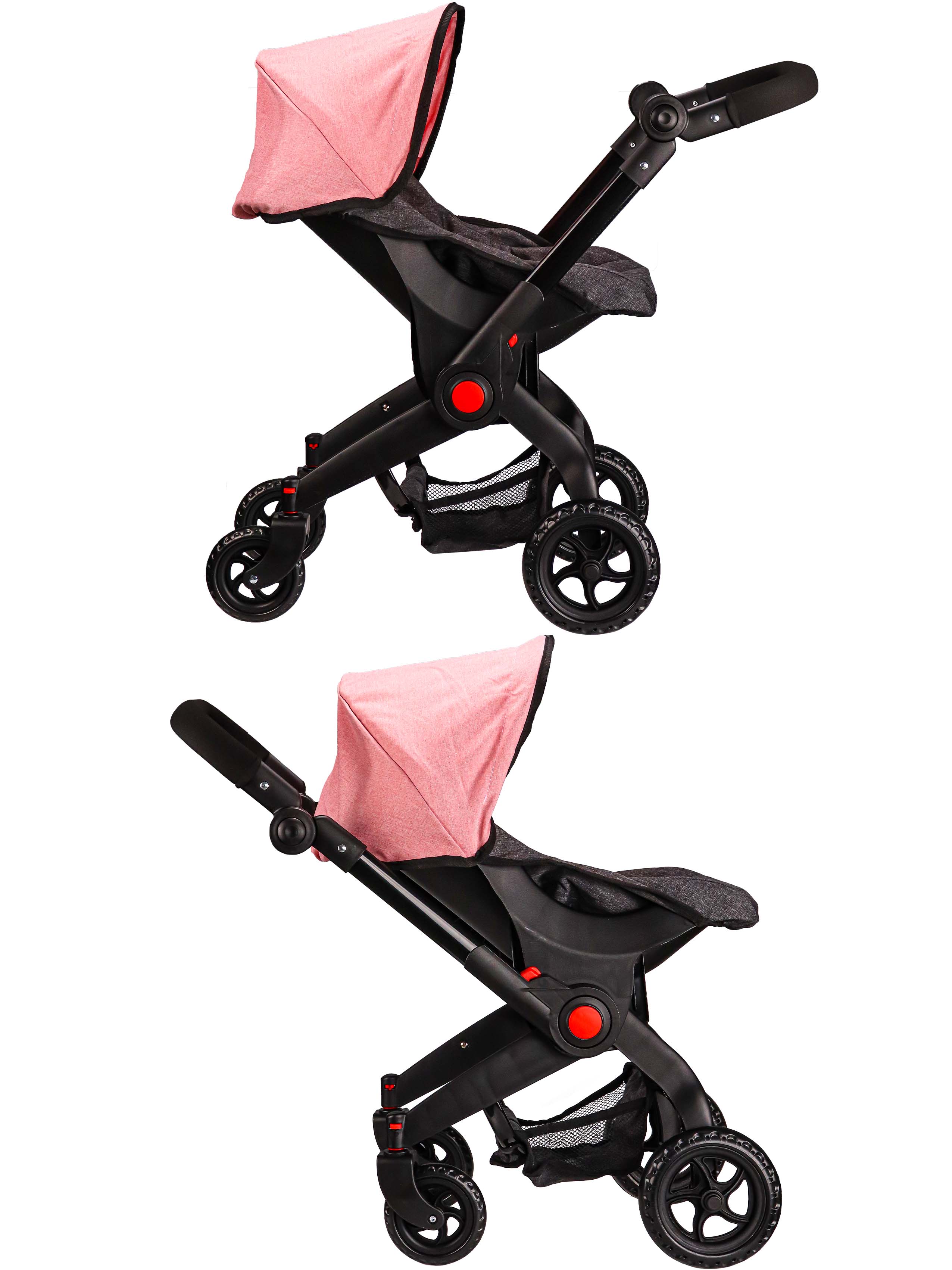 Коляска-трансформер для кукол Рыжий кот 9706-A - фото 3