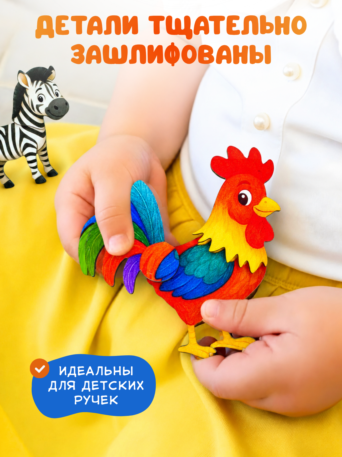 Игрушка Счастливкин сортер на липучках - фото 11