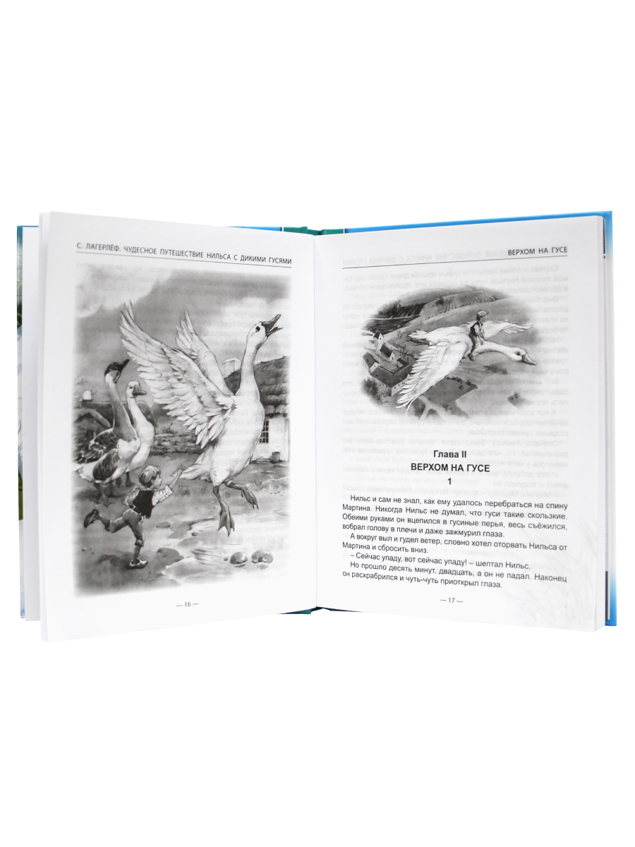 Книга Проф-Пресс школьная библиотека. Чудесное путешествие Нильса с дикими гусями С. Лагерлёф - фото 3