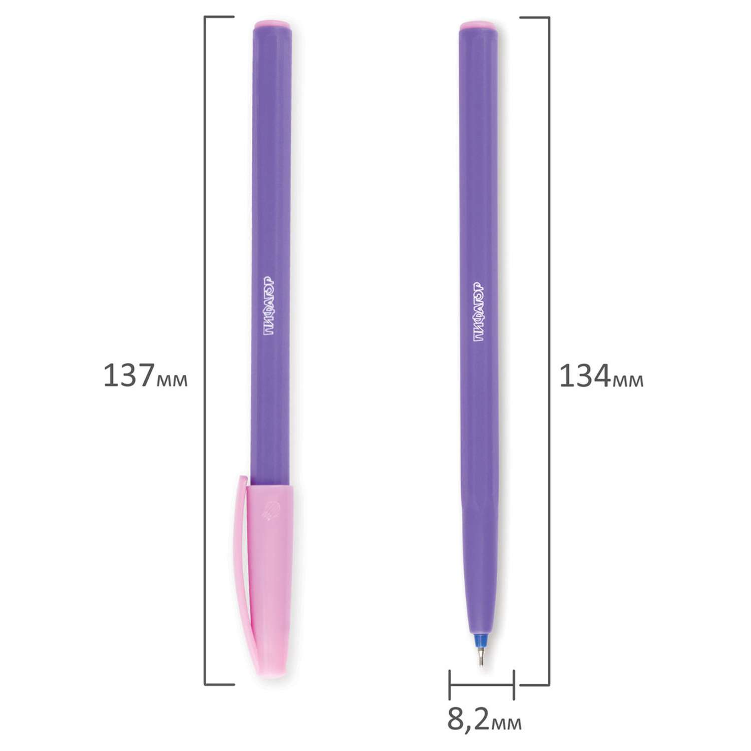 Ручка шариковая Пифагор 1 шт. в ассортименте - фото 3