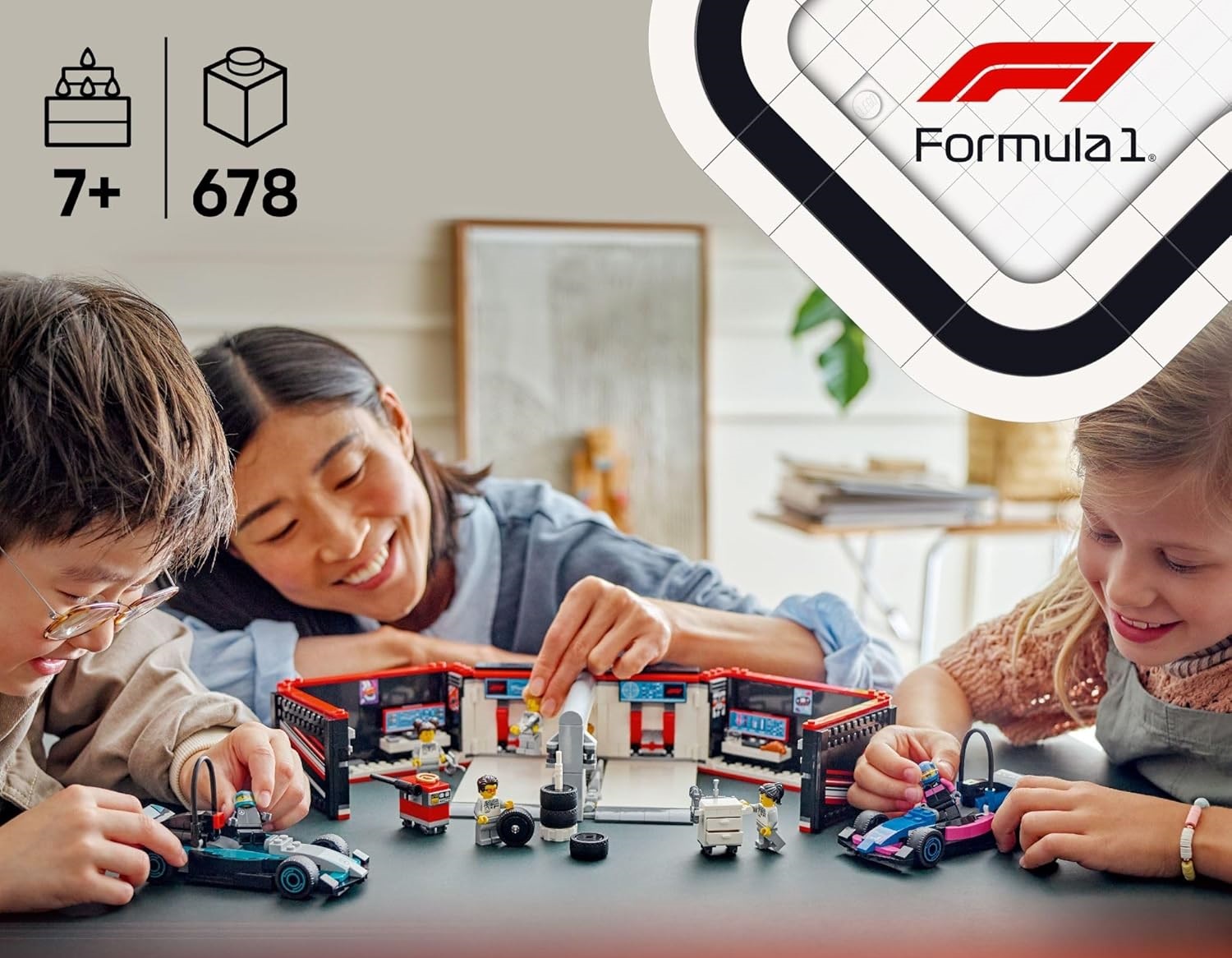 Конструктор LEGO City Гараж Mercedes-AMG и Alpine блочный - фото 6