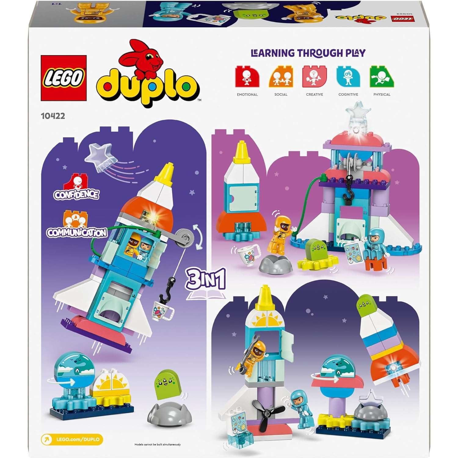 Конструктор LEGO DUPLO Приключения на космо шаттле 58 дет. - фото 4