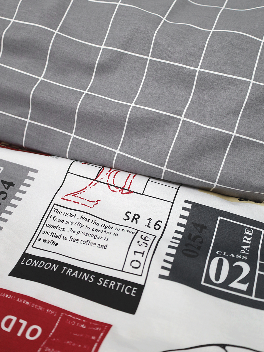 Комплект постельного белья BRAVO Ньюз двуспальный 4 предм. - фото 8