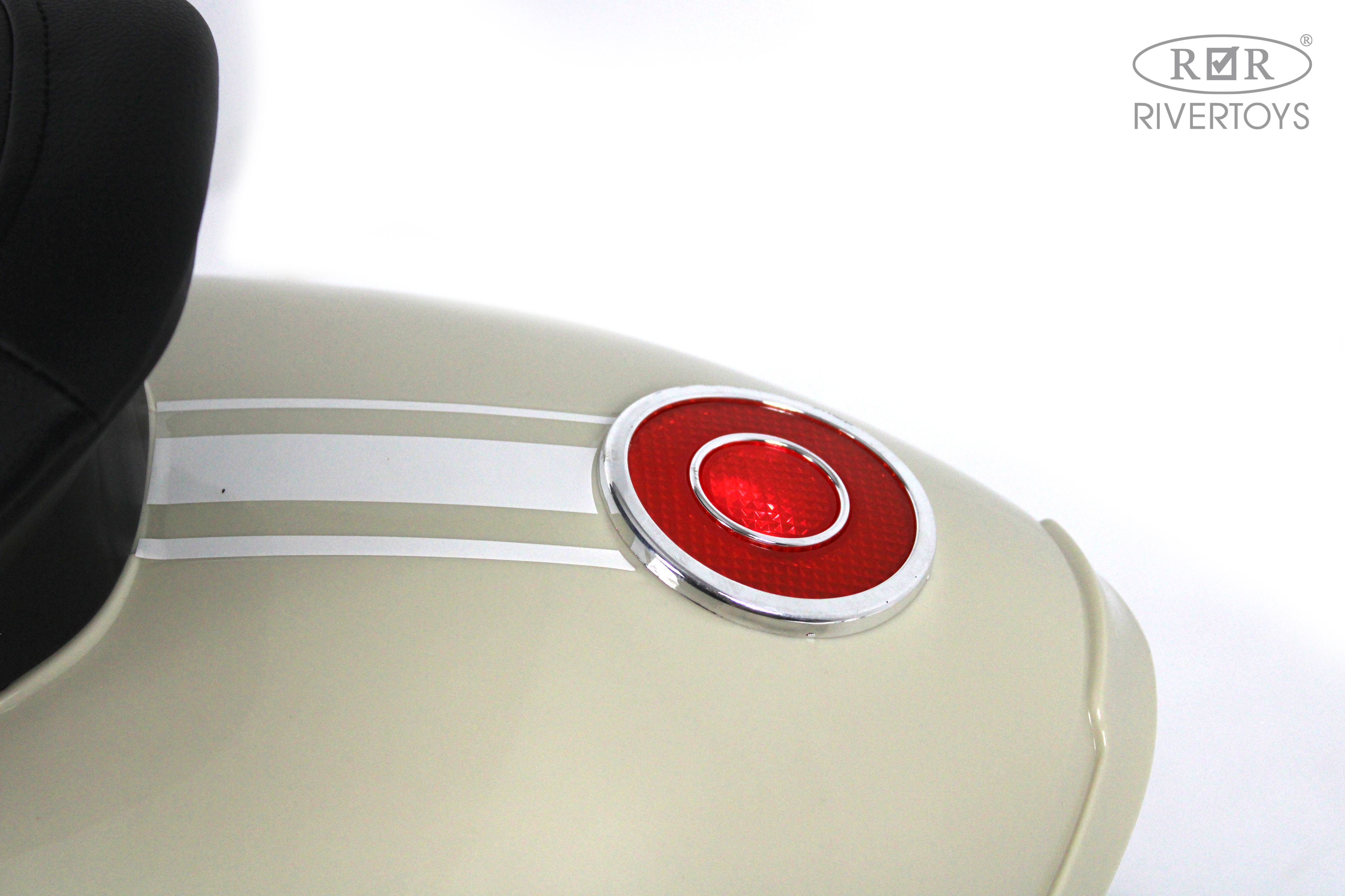 Электромотоцикл RIVERTOYS A111AA-MOTO-BEIGE - фото 10