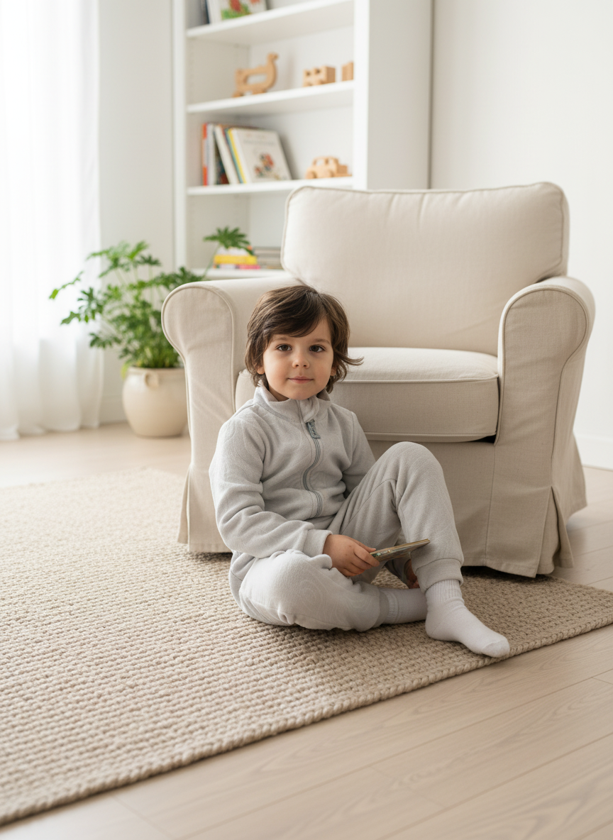 Изображение товара Комбинезон Утенок для мальчика и девочки, флисовый, 122 размер