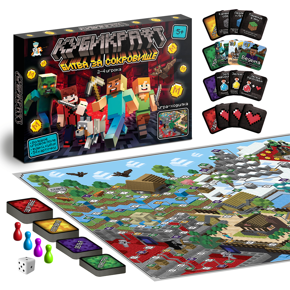 Настольная игра Десятое королевство Кубикрафт - фото 2