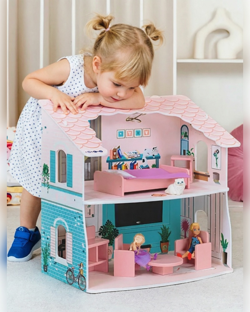 Домик для кукол PAREMO с мебелью PD225-518 - фото 1