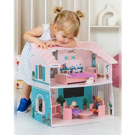 Домик для кукол PAREMO с мебелью