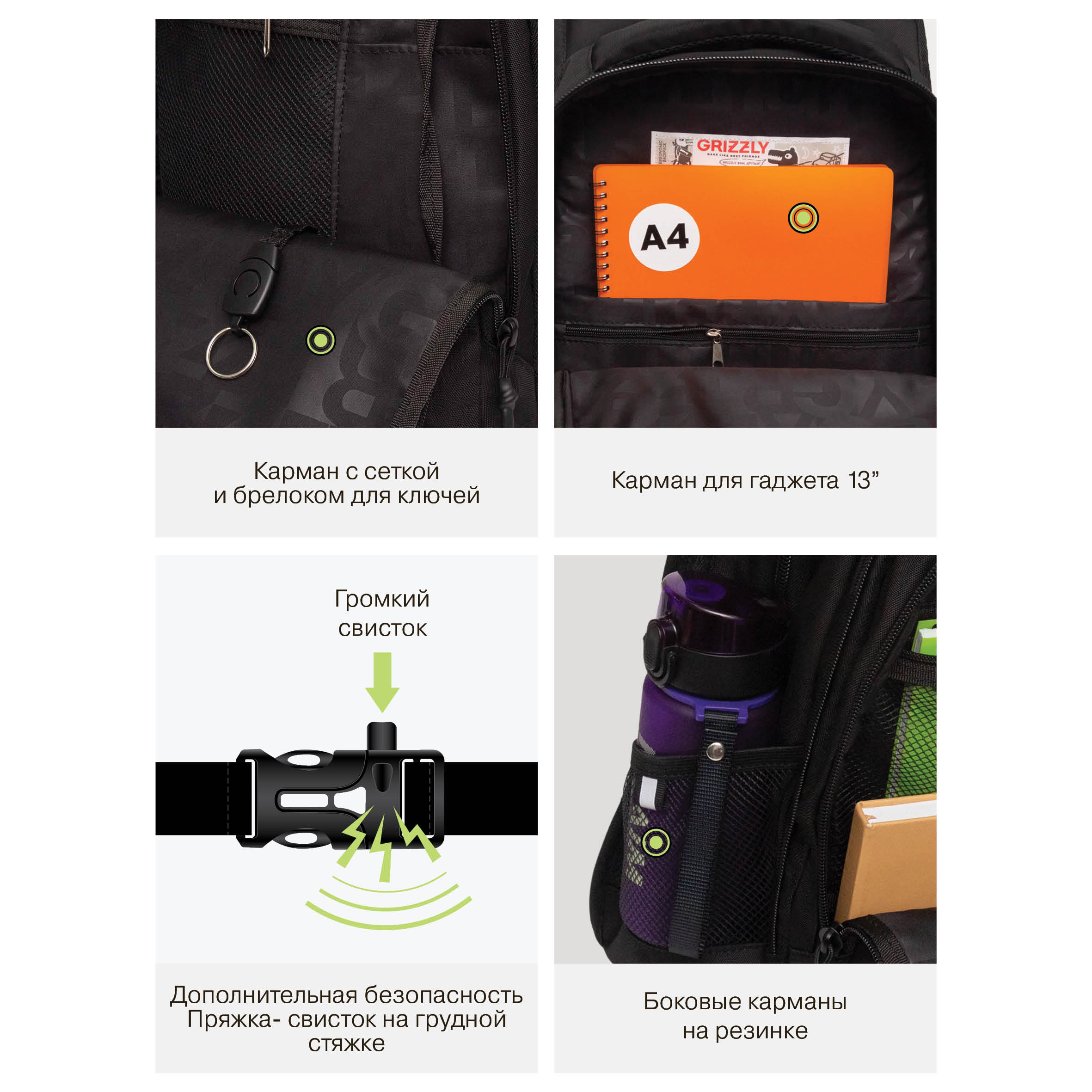 Рюкзак Grizzly - фото 12