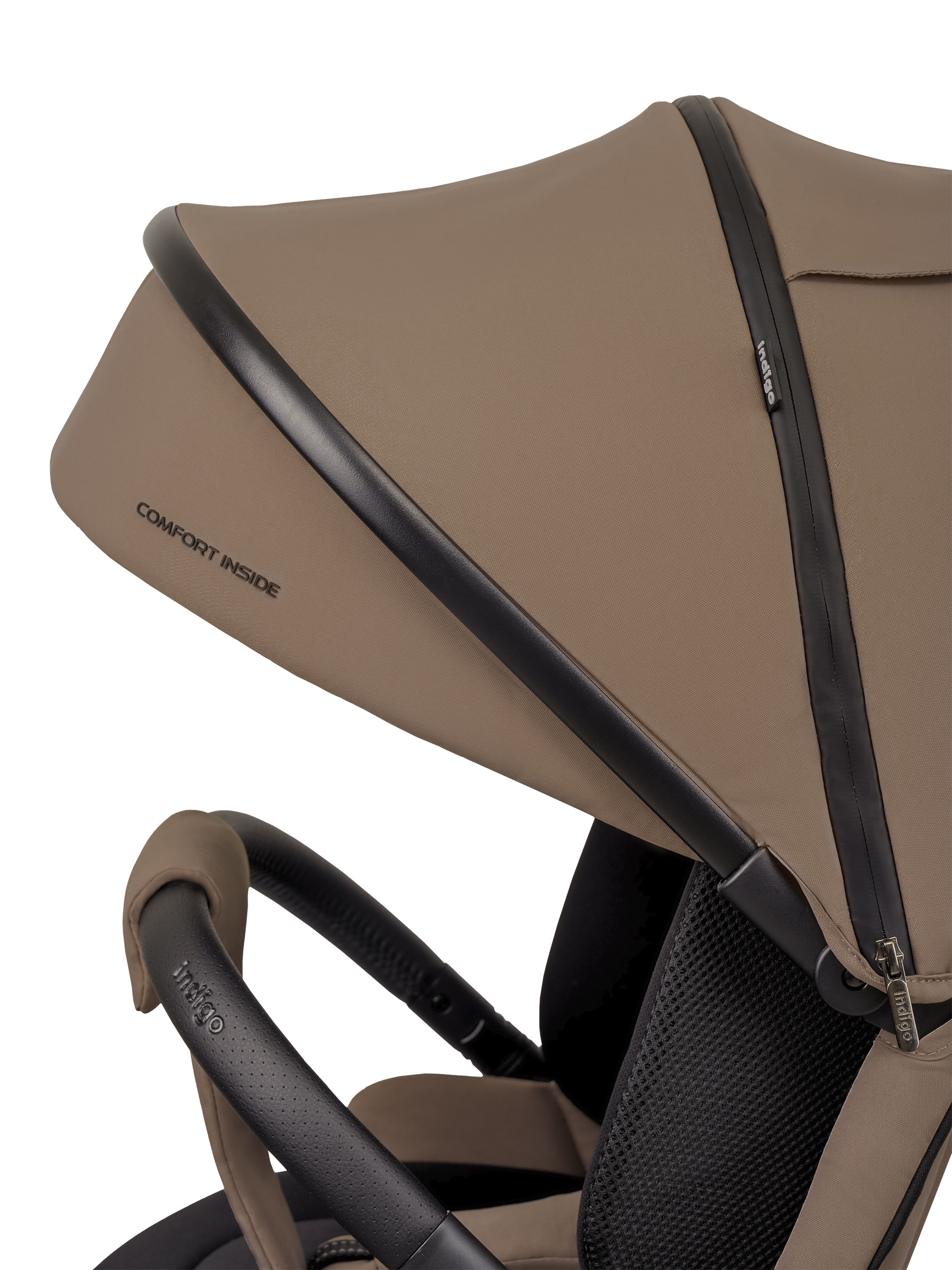 Коляска 2в1 Indigo Solar темно-бежевый - фото 23
