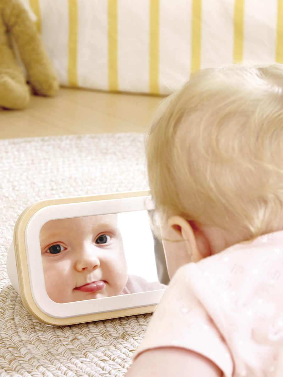 Игрушка Hape Крутящийся барабан с зеркалом - фото 4