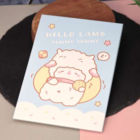 Зеркало настольное для макияжа iLikeGift Hello lama blue