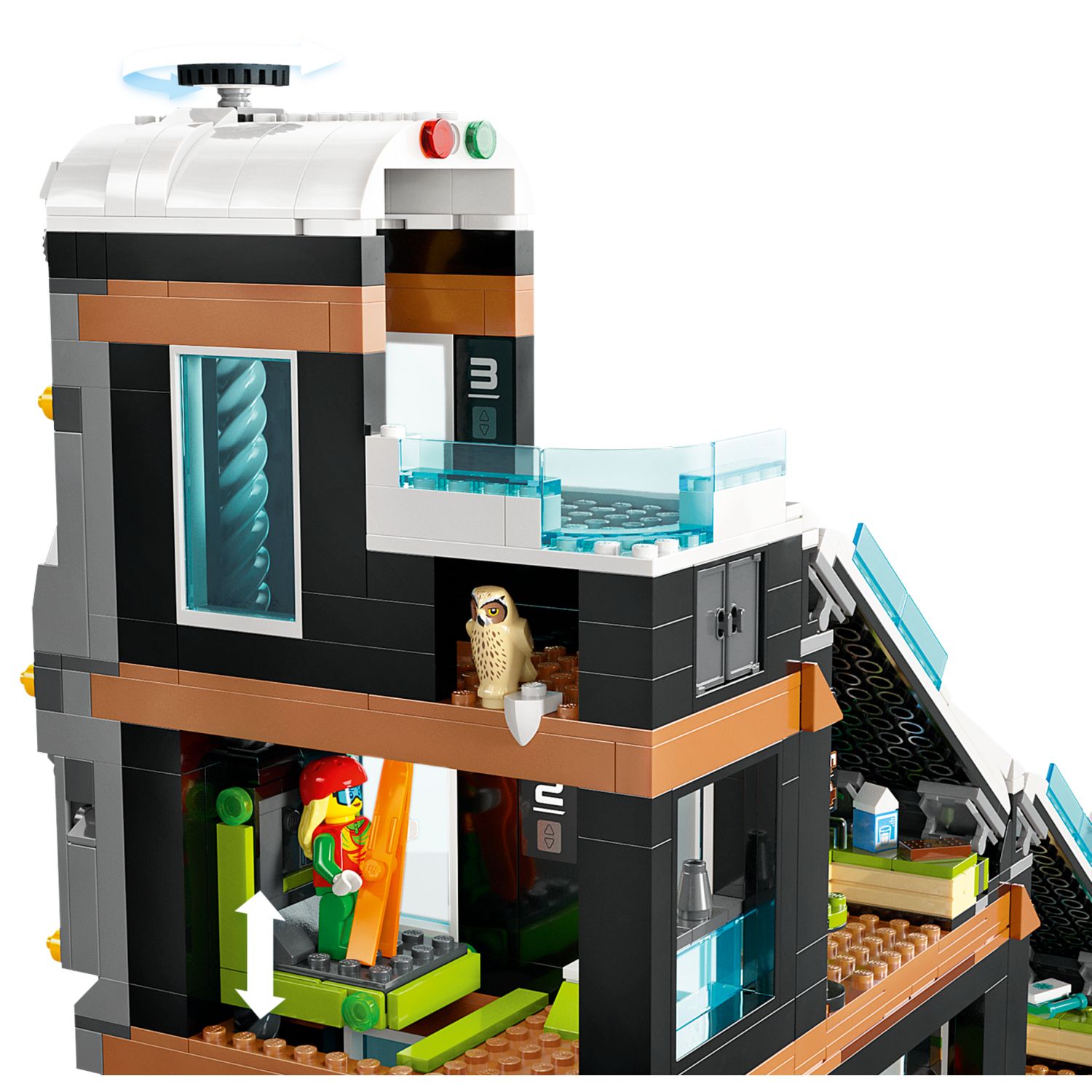 Конструктор LEGO City Ski and Climbing Center 1045 дет. - фото 4
