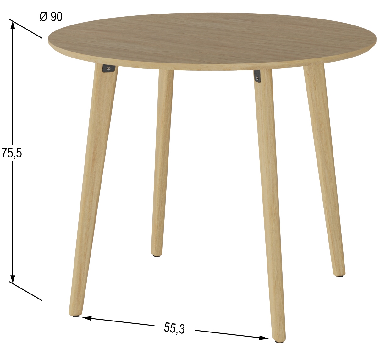 Стол обеденный КАЛИФОРНИЯ МЕБЕЛЬ Морган Дуб янтарный - фото 2