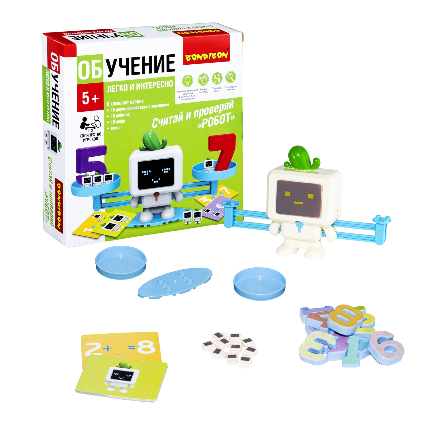 Настольная игра Bondibon обучающая Считай и проверяй - фото 2