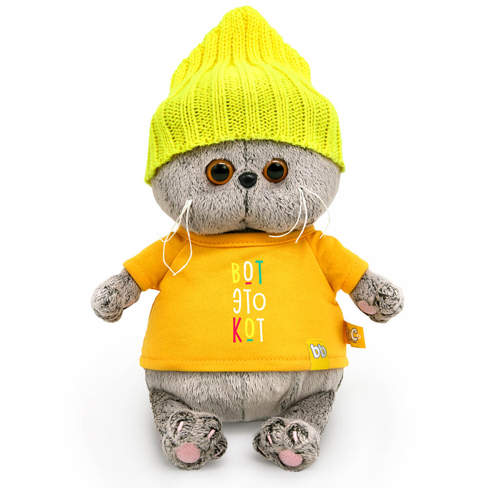Мягкая игрушка BUDI BASA Басик в футболке Вот это кот - фото 1