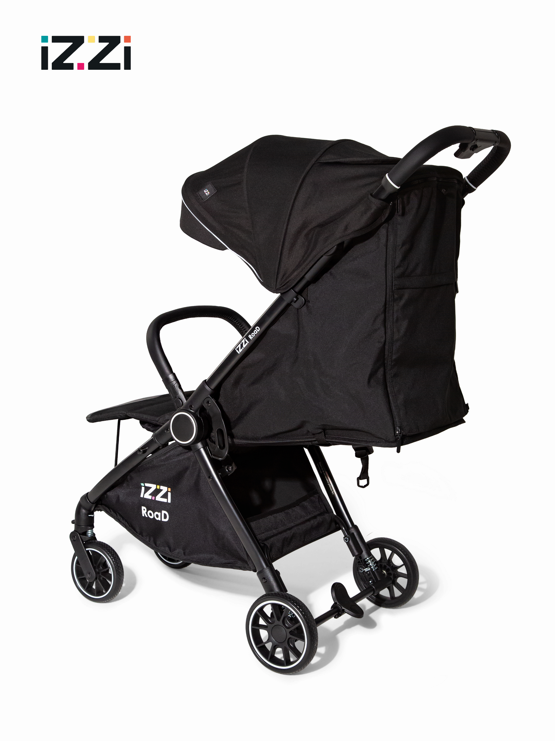 Коляска прогулочная iZZi для путешествий черный - фото 12