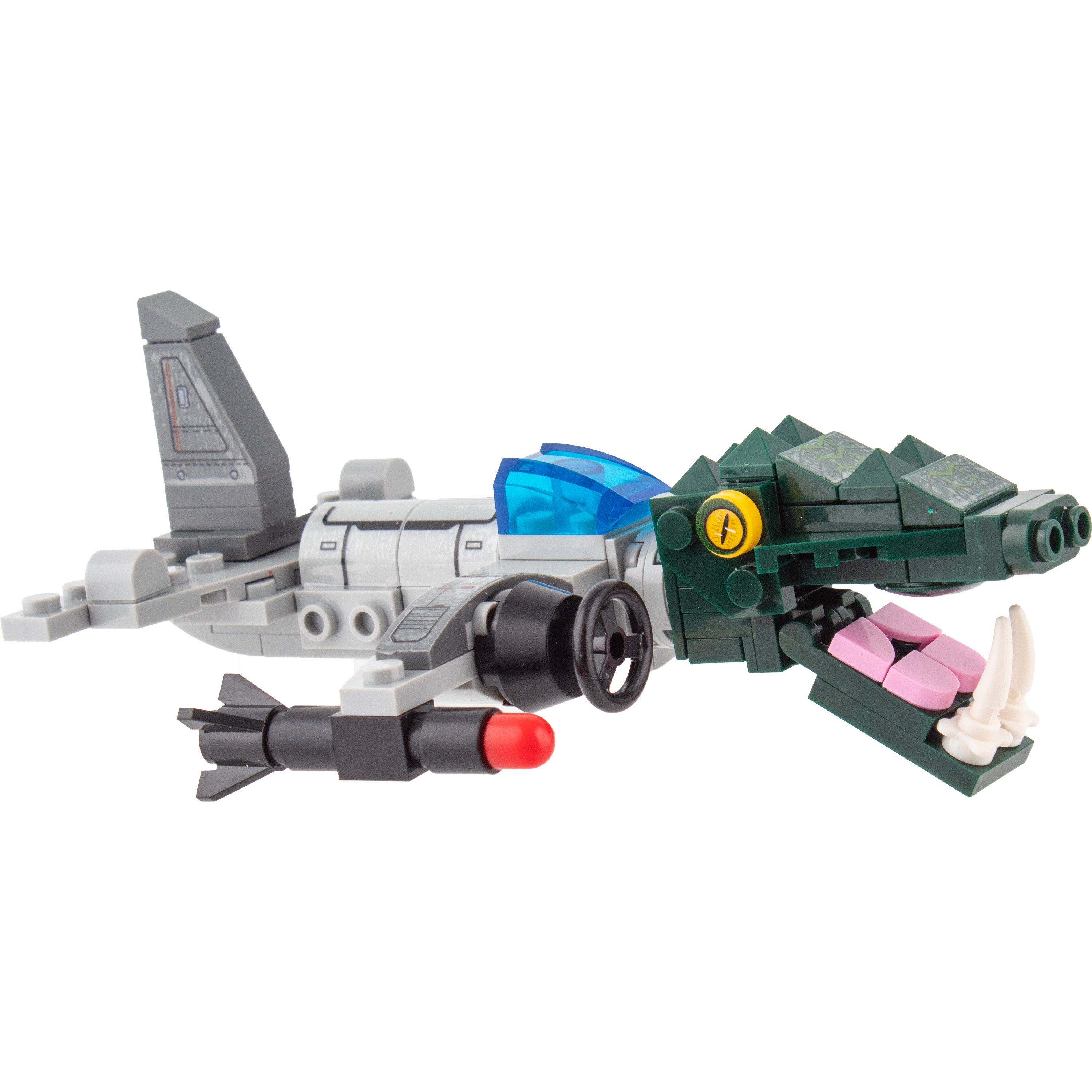 Конструктор KiddiePlay crocodile head bomber 105 дет. - фото 4