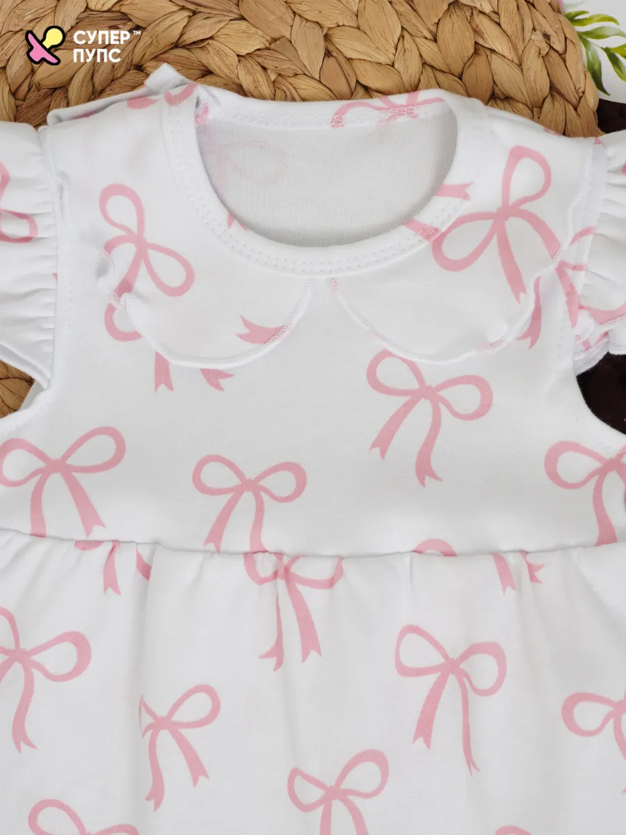 Боди-платье Супер Пупс бд/платье/2крыл/бантики - фото 9