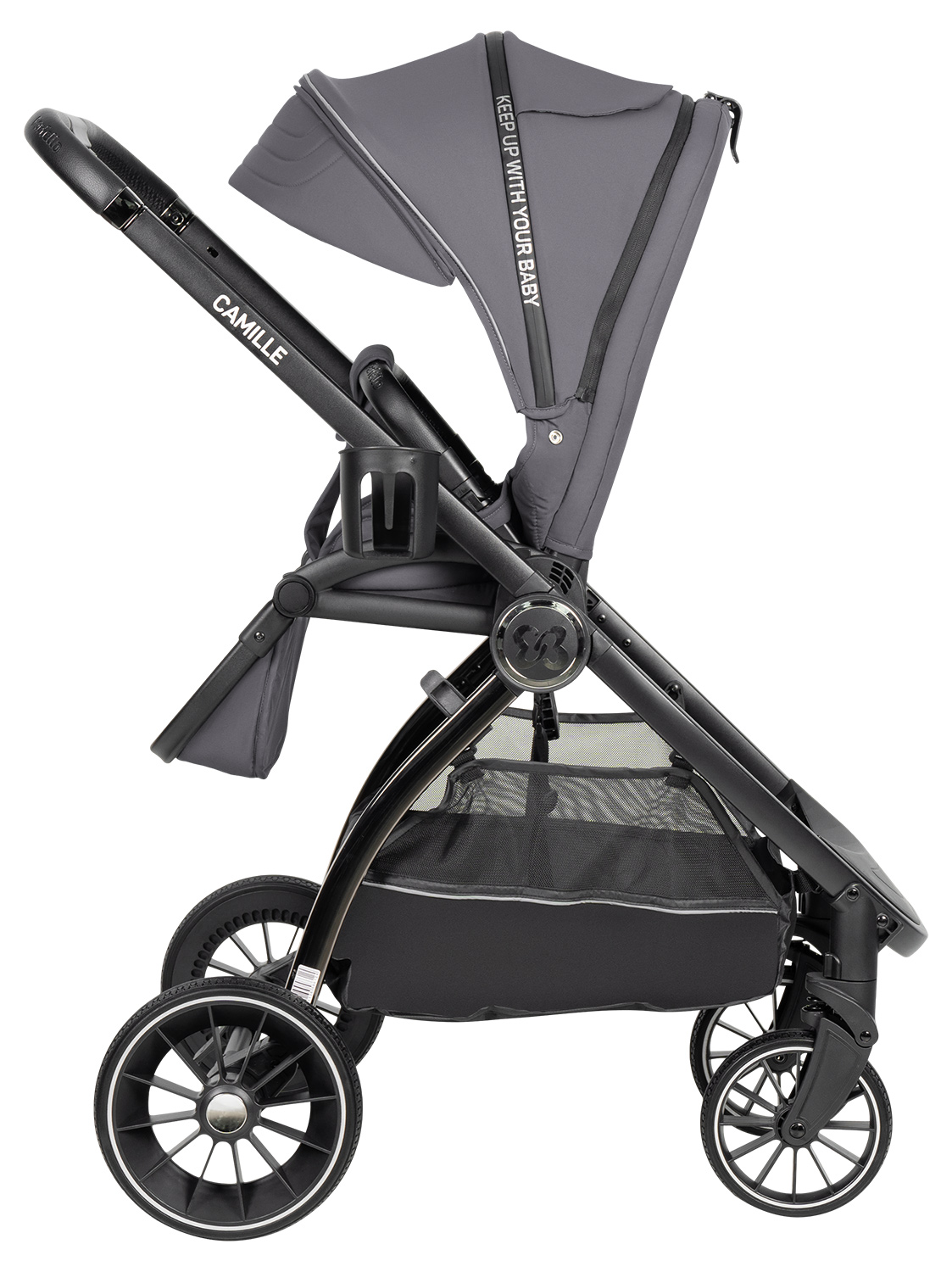 Коляска 3в1 Farfello Camille серый - фото 24