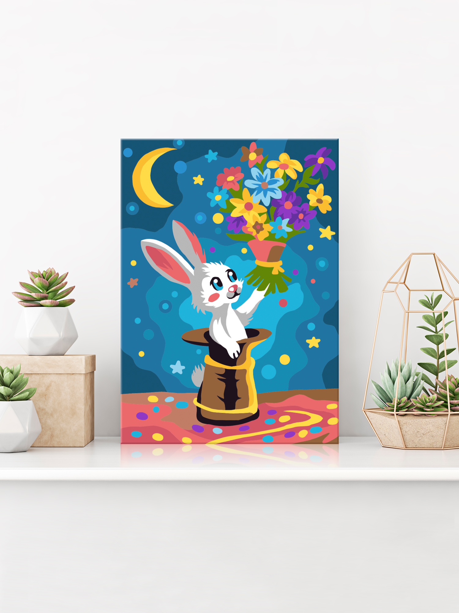 Картина по номерам Hobby Paint Кролик в шляпе в ассортименте - фото 3