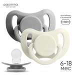 Пустышка Paomma силикон от 6 мес. 2 шт.