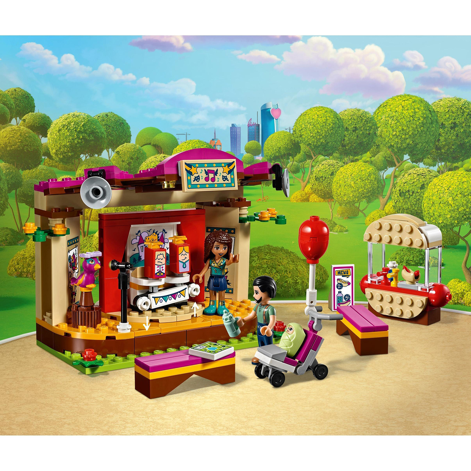 Конструктор LEGO Friends Сцена Андреа в парке - фото 4