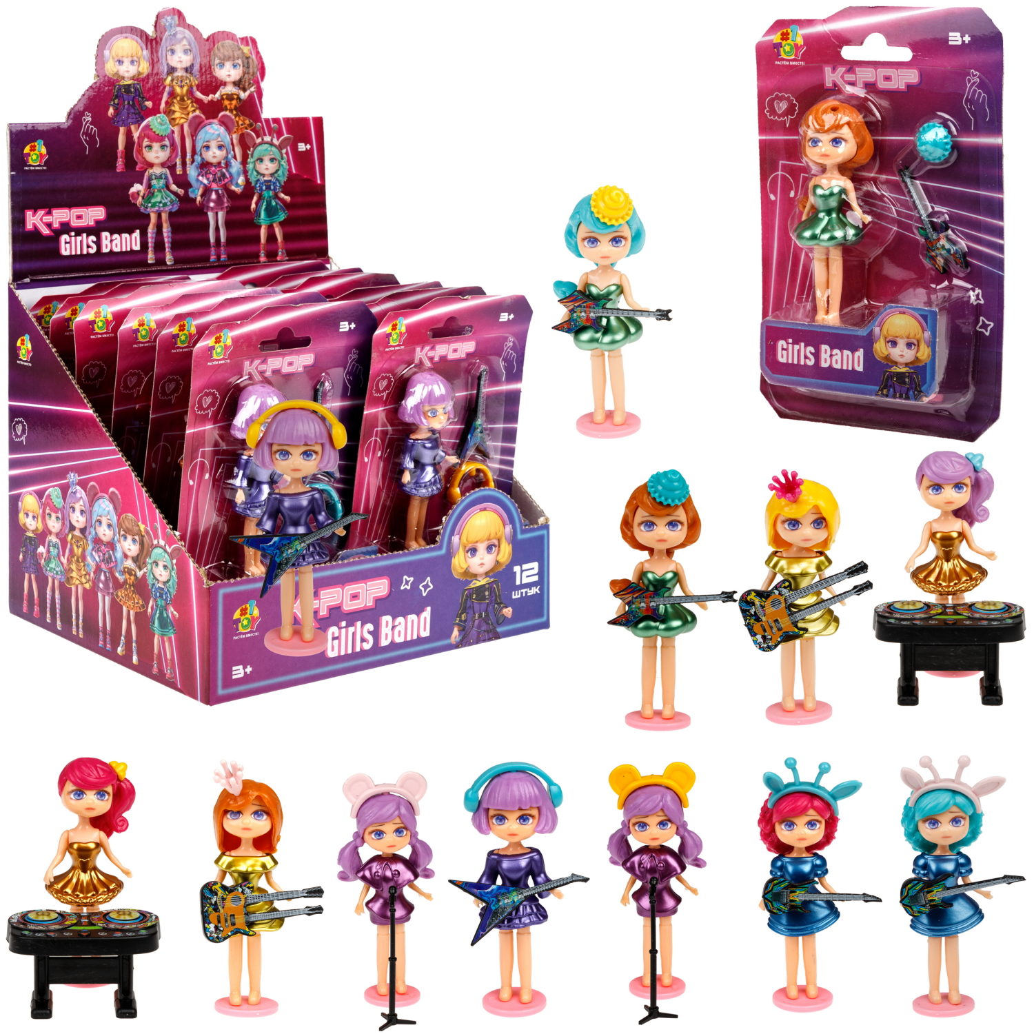 Фигурка 1TOY K-POP Girls band в ассортименте - фото 2