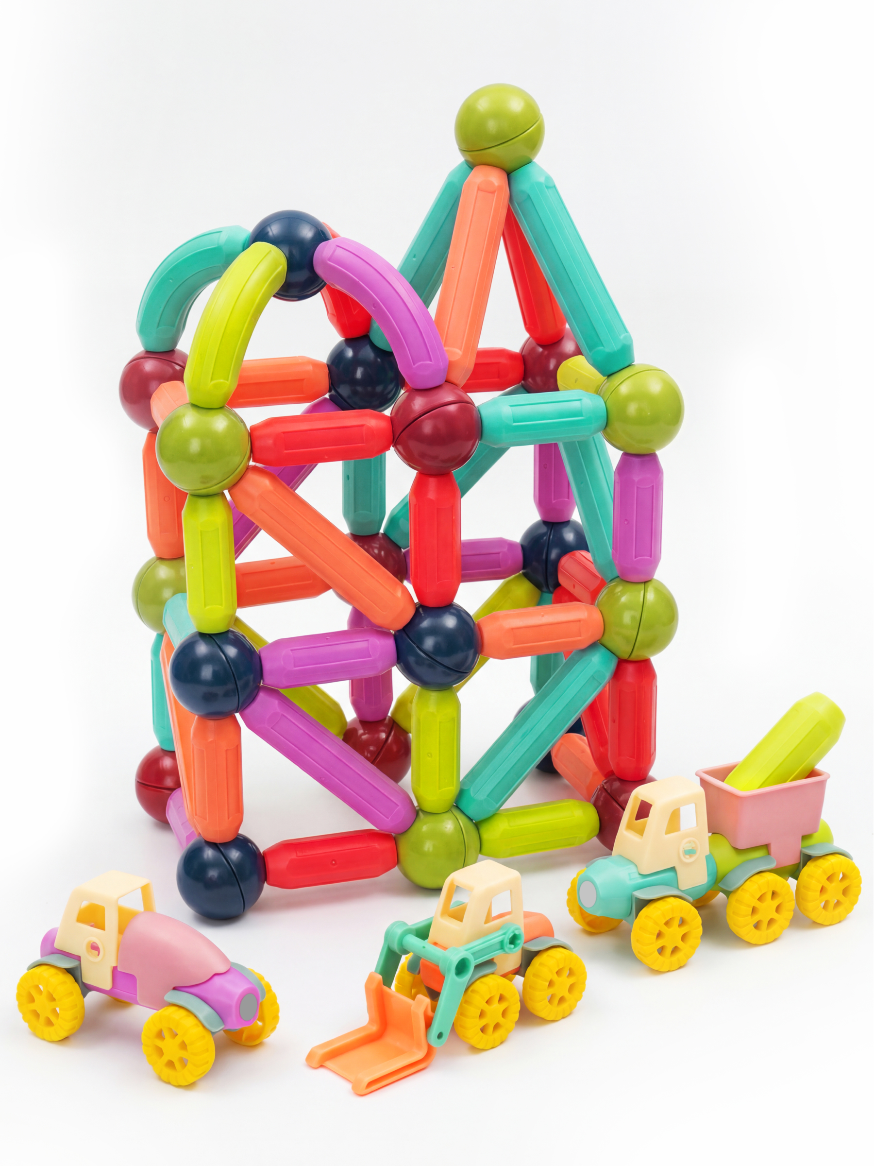 Конструктор SAYFUN toys магнитный 100 дет. - фото 14