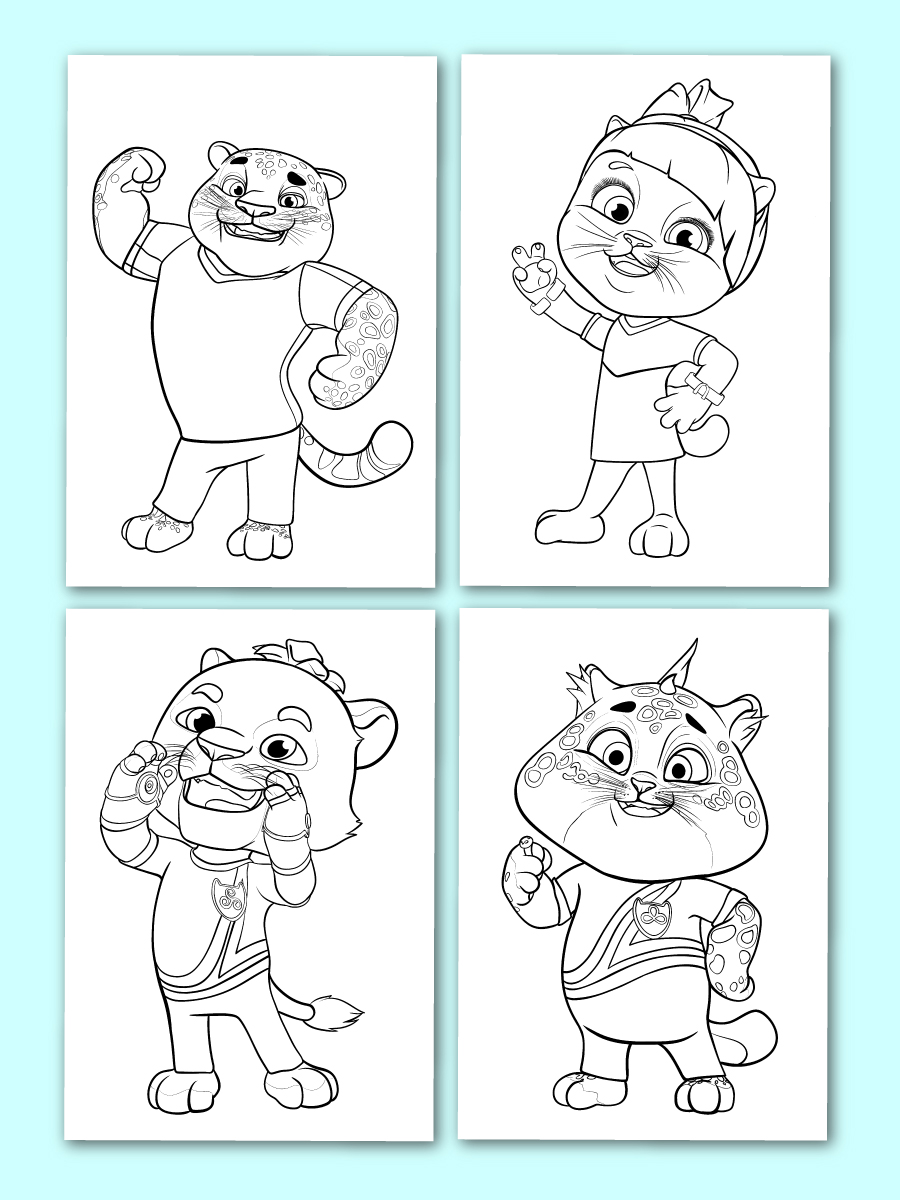 Раскраска Проф-Пресс Макси-постер Супермяу 34х48.5 см 20 листов - фото 3