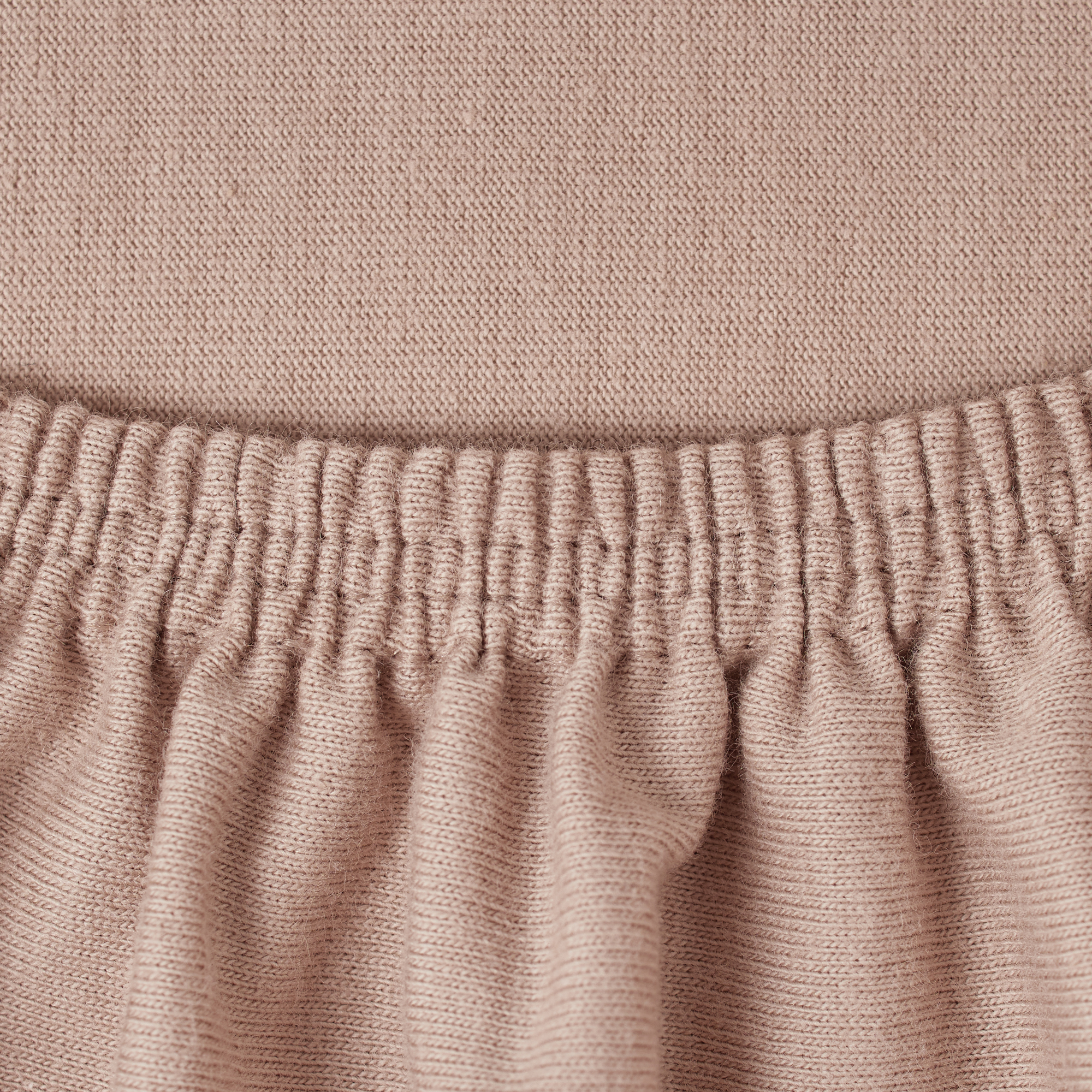 Простынь на резинке Mrs.Stretch Mr.Jersy натяжная трикотажная 2 шт цвет молочный и какао - фото 6