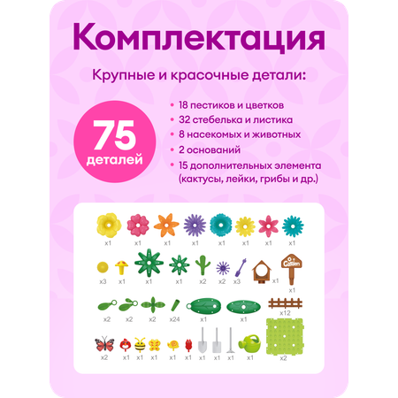 Конструктор LUBO 75 дет.