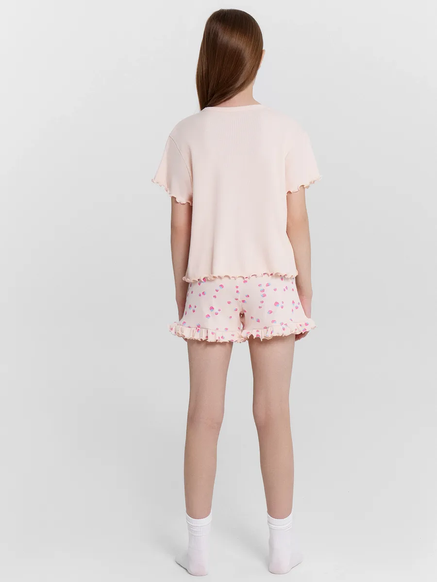 Пижама Mark Formelle (Марк Формэль) 567751/нежно -розовый +розовые клубники на св.розовом - фото 3