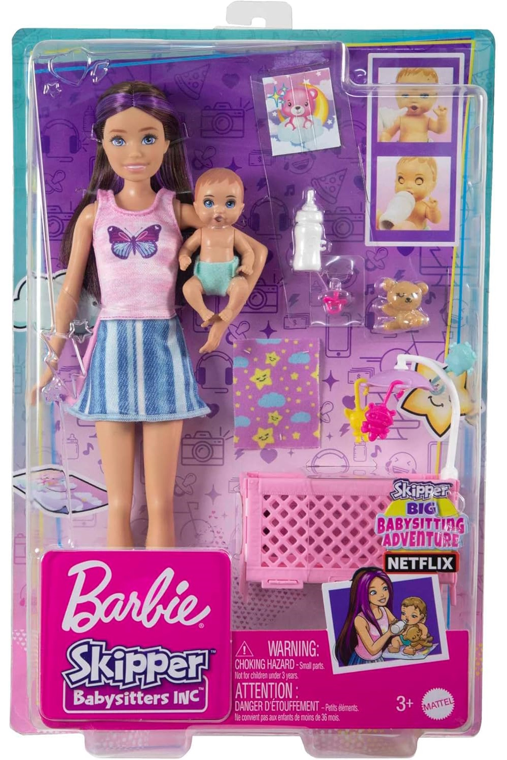 Кукла модельная Barbie Няня FHY97 - фото 5