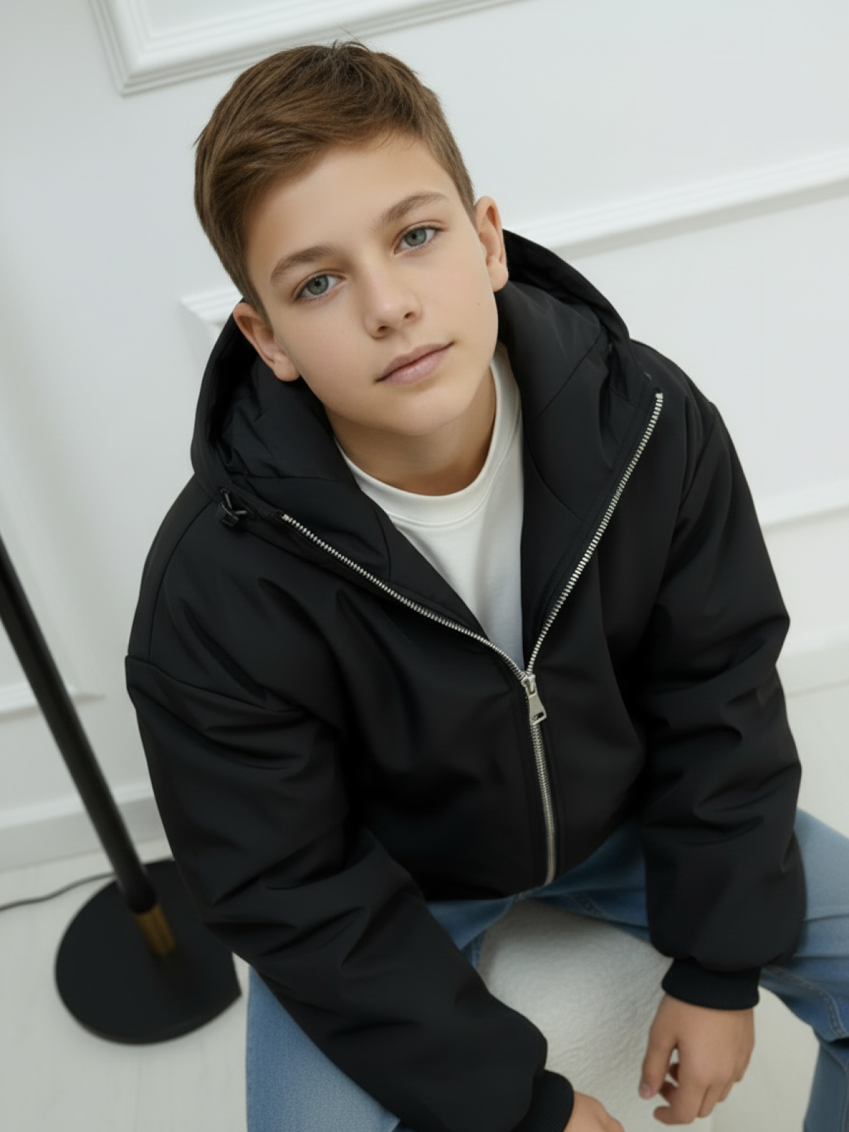 Куртка MIRANAM БомберДляМальчикаЧерный - фото 3