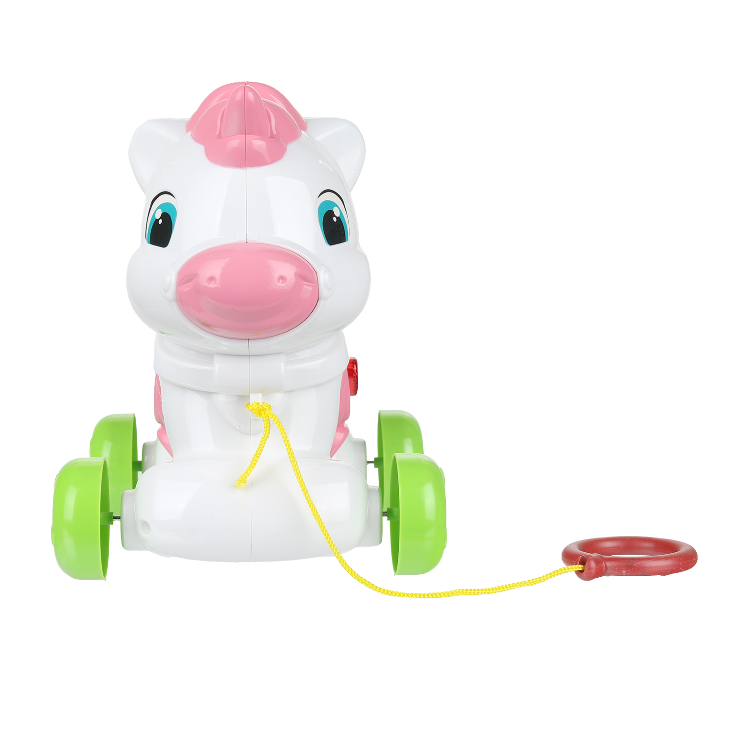 Каталка УМка Единорог на веревочке розовый - фото 3